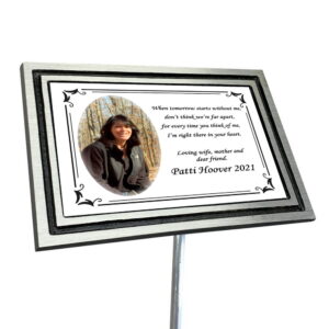 Photo Plaque Large Stake Sub – White