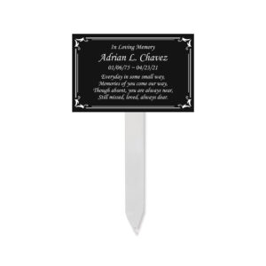 Photo Plaque Metal Stake