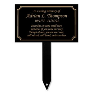 Modern Plaque Metal Stake